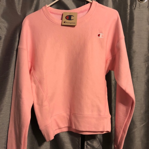 champion hoodie pink candy